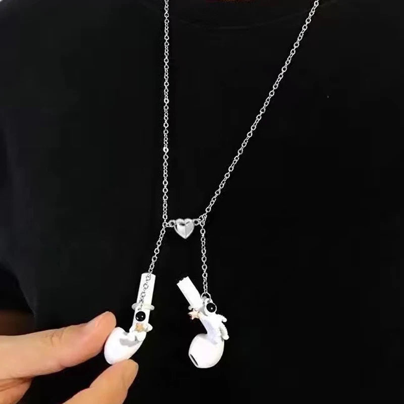 Fashion  Magnetic Attraction Headphones Anti-Lost Chain Suitable for