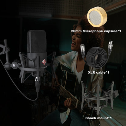 AMX 103 XLR Condenser Microphone 48V Phantom Power Mic for Audio
