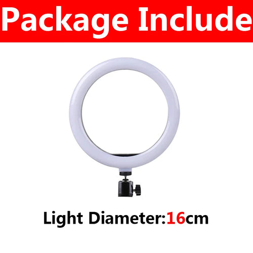 16/26/33cm LED Selfie Ring Light Dimmable LED Lamp Photography