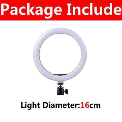 16/26/33cm LED Selfie Ring Light Dimmable LED Lamp Photography