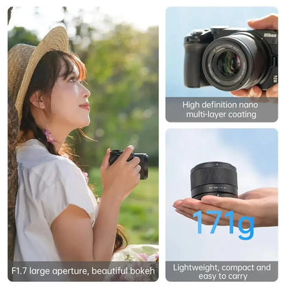 Viltrox 56mm F1.7 Auto Focus APS-C Lens for Fuji X XF X-T4 XF X-T30ii