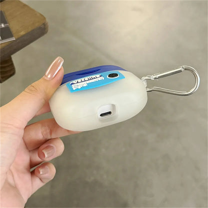 For AirPods 4 3 2 1 Pro Pro2 Earphone Case 3D Creative vaseline Case