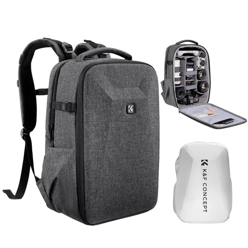 K&F CONCEPT 22L Camera Bag Large Capacity Travel Photography Backpack