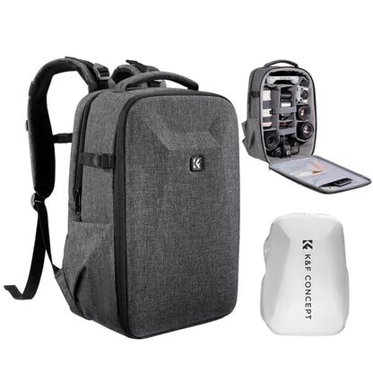 K&F CONCEPT 22L Camera Bag Large Capacity Travel Photography Backpack