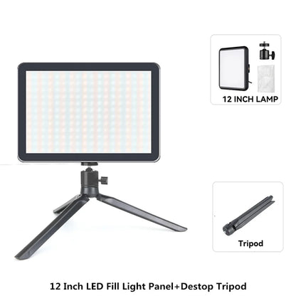 8/12 Inch LED Photography Video Light Panel Lighting Photo Studio Lamp