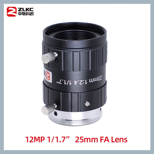 ZLKC 1/1.7 Inch Lens FA 4mm 6mm 12mm 16mm 25mm 35mm 50mm 75mm Fixed