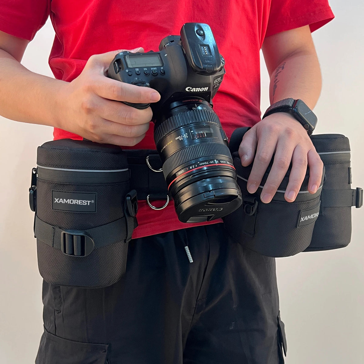 Padded Nylon Protective Camera Wrap Photo Lens Bag