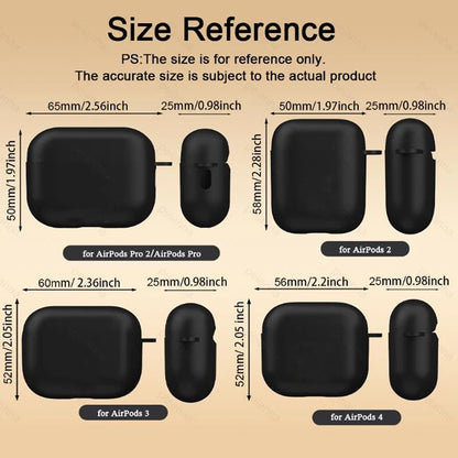 Silicone Case for AirPods 4 3 2 1 2nd 3nd 4nd Protective Shell