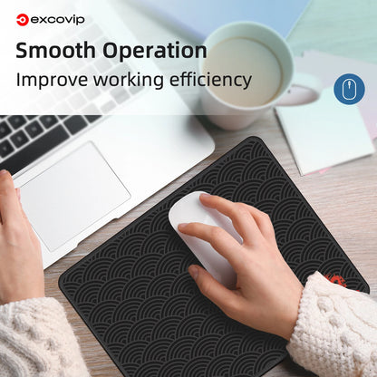 EXCO Gaming Mouse Pad with Stitched Edge Small Office Mousepad Smooth