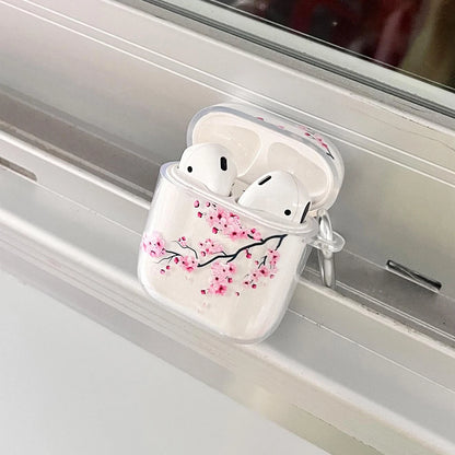 Clear TPU Sakura Custom   Cases For Airpods pro2  Fashion Silicon