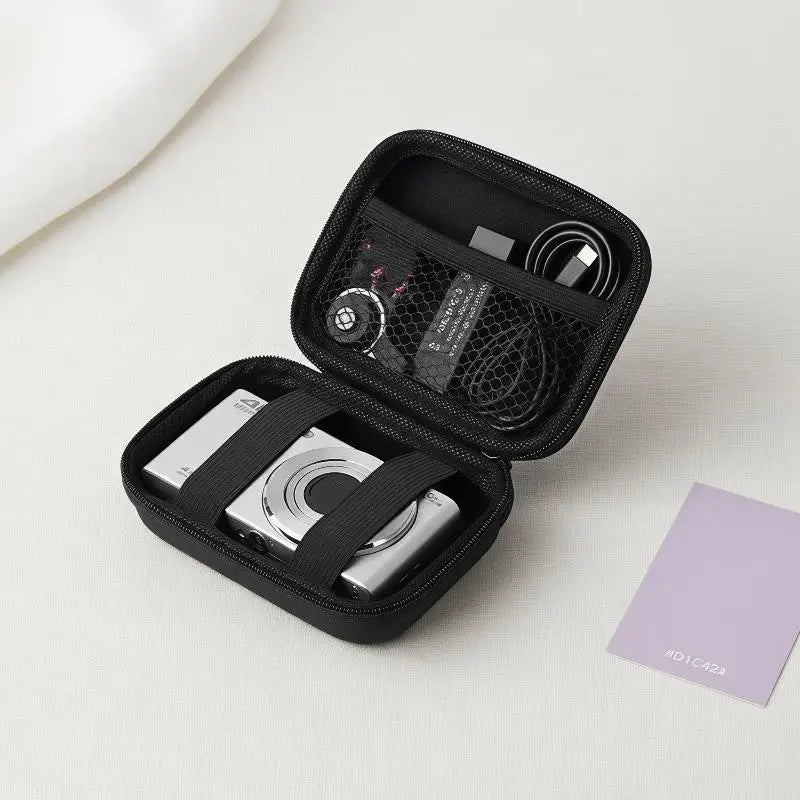 Hard Shell Camera Case Shockproof Compact Design Inner Mesh Pocket for