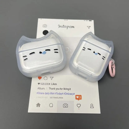 For Anti-Fall Sleepy Cat Earphone Case Dustproof Shockproof Headphone