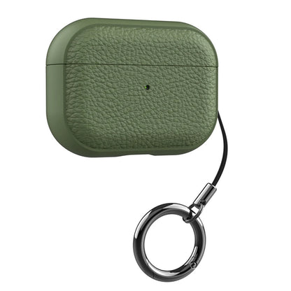 For Airpods Pro3 Case Luxury Lychee Leather Business Earphone Case