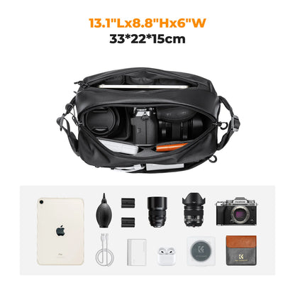 K&F Concept 10L Camera Shoulder Bag for Digital Canon/Nikon/Sony/DJI