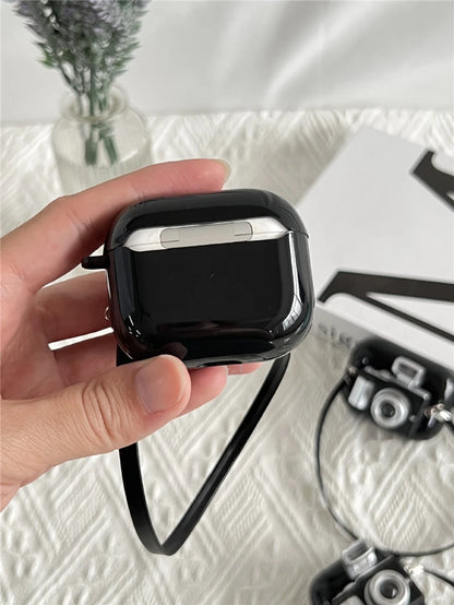Camera Earphone Case with Strap for Apple Airpods 3 2 1 Pro Pro2 Soft