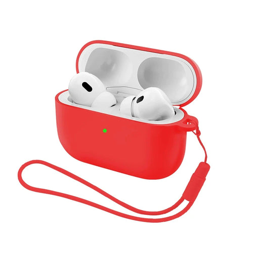 Soft Silicone Earphone Case with Strap for Airpods Pro 3 2 2nd