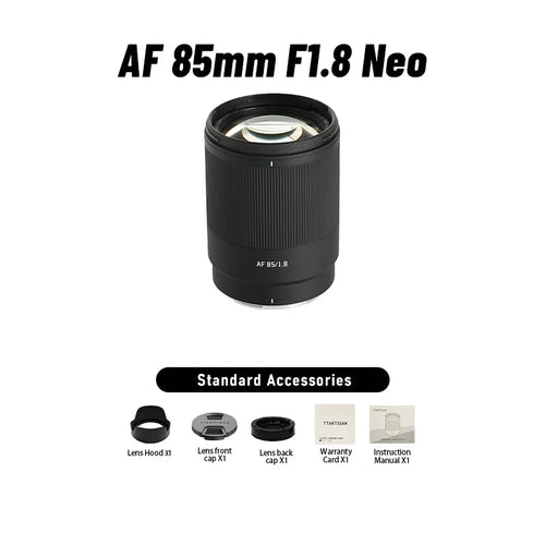 TTArtisan 85mm F1.8 NEO Full Frame Auto Focus AF Mirroless Lens for