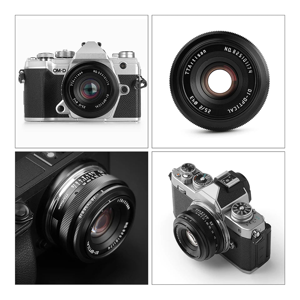 TTARTISAN 25mm F2 APS-C MF Portrait Photography Camera Lens for Sony