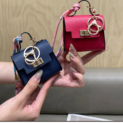 Luxury Fashion Mini Headphone Bag For Airpods 4 3 2 Pro 2 Galaxy Buds