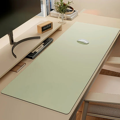 1pc Large Faux Leather Mouse Pad, Non-Slip Waterproof Desk Pad for