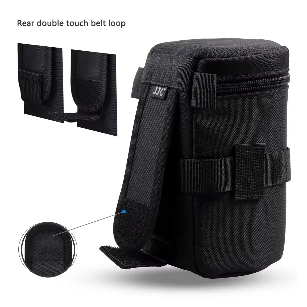JJC Camera Lens Case Water Resistant Lens Pouch for DSLR Camera Lens