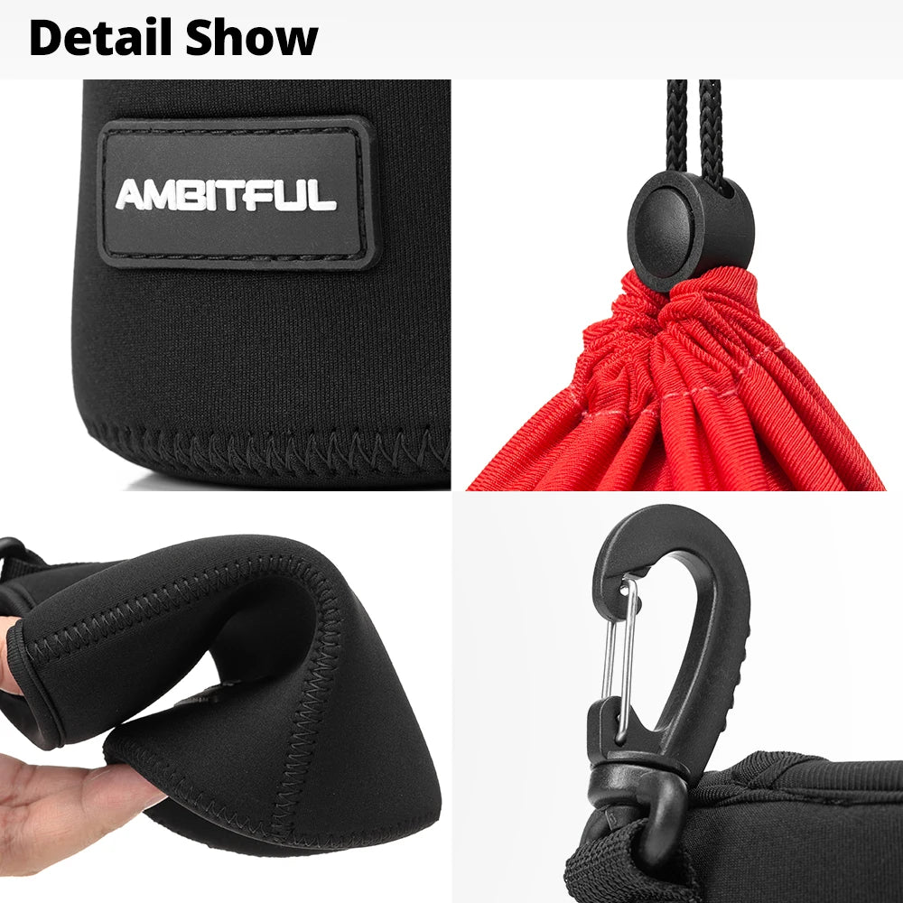 S/M/L/XL Camera Lens Pouch Drawstring Bag for All Camera DSLR
