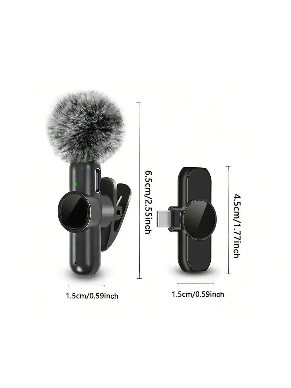 K61 Wireless Lavalier Microphone, Mini Microphone, Suitable for Mobile