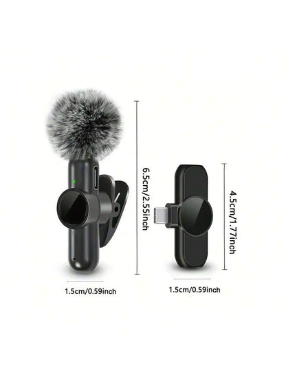 K61 Wireless Lavalier Microphone, Mini Microphone, Suitable for Mobile