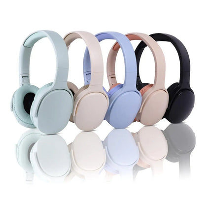 Fashionable Bluetooth wireless headphones, over-ear, deep bass, sports