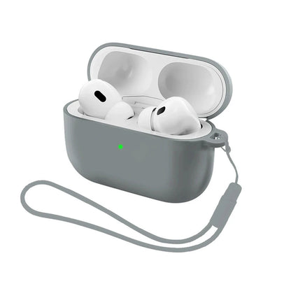 Soft Silicone Earphone Case with Strap for Airpods Pro 3 2 2nd