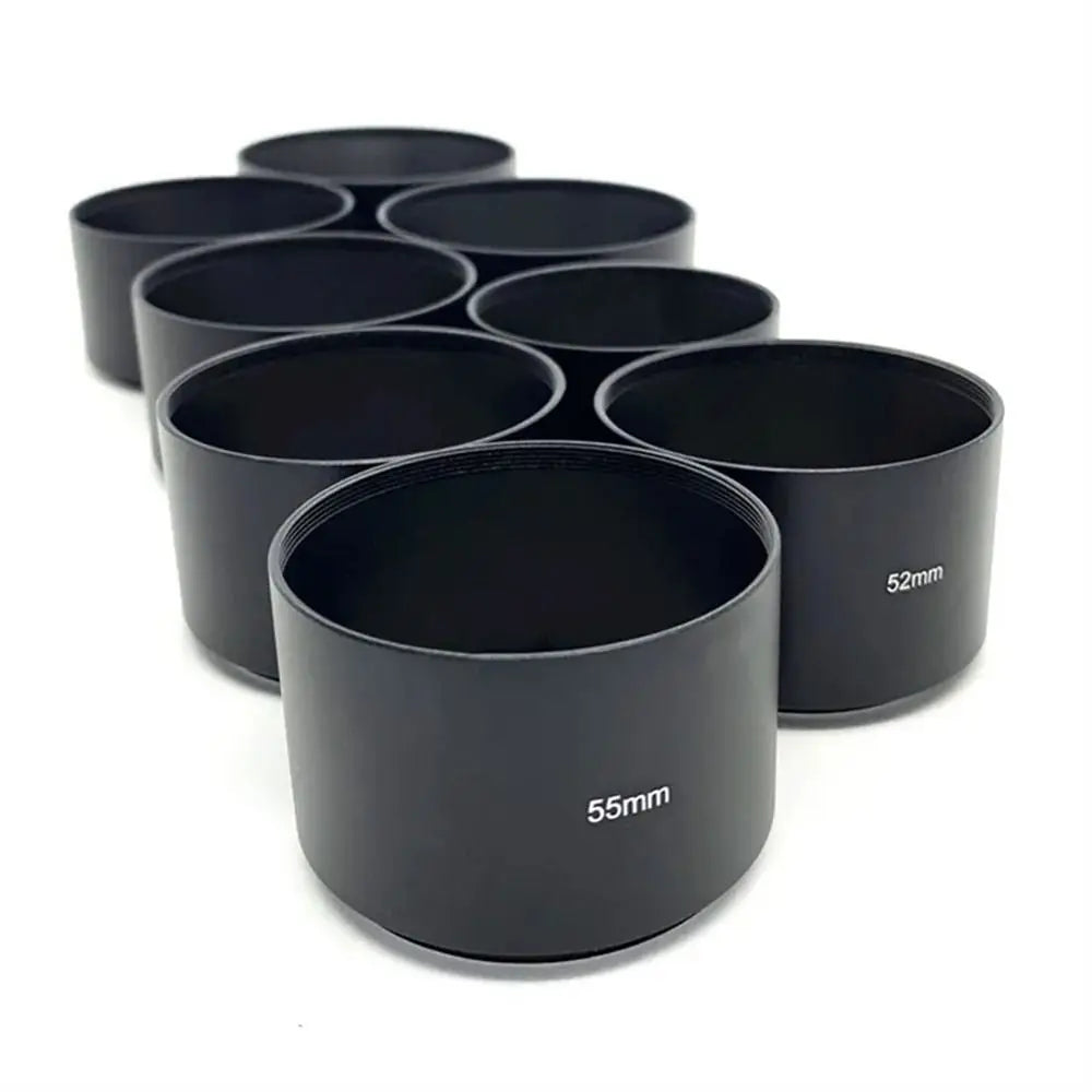 49mm 52mm 55mm 58mm 62mm 67mm 72mm 77mm Long Metal Lens Hood for
