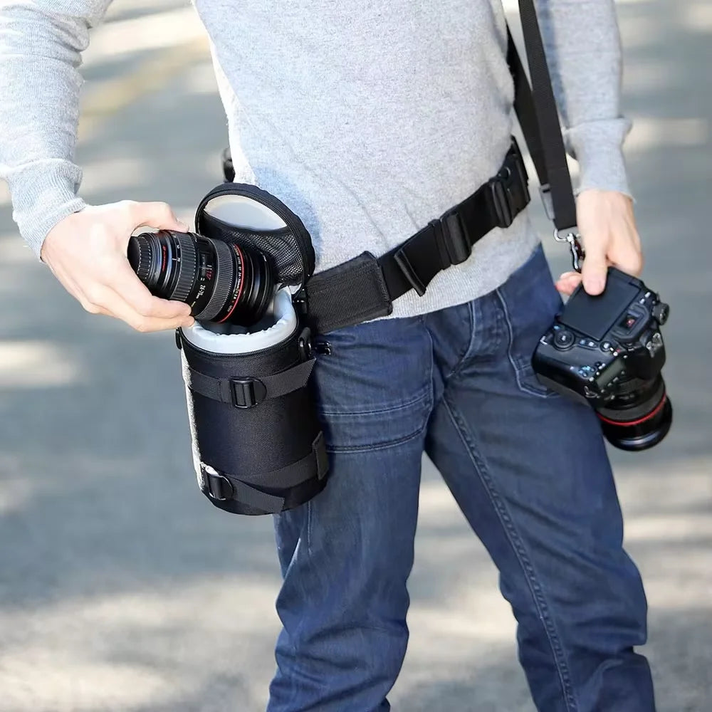JJC Camera Lens Case Water Resistant Lens Pouch for DSLR Camera Lens