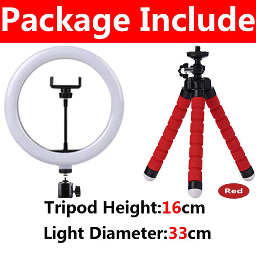 12 inch LED Ring light Photography Lighting Phone Ringlight With