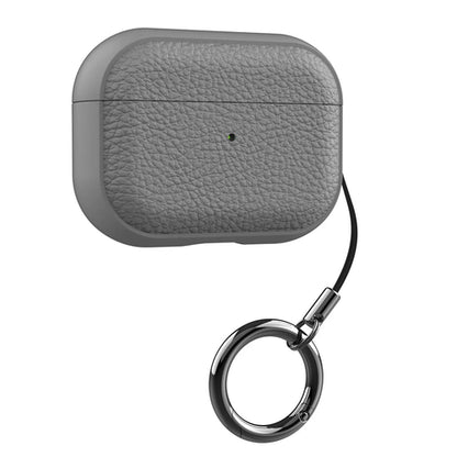 For Airpods Pro3 Case Luxury Lychee Leather Business Earphone Case