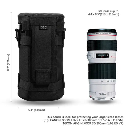 JJC Camera Lens Case Water Resistant Lens Pouch for DSLR Camera Lens