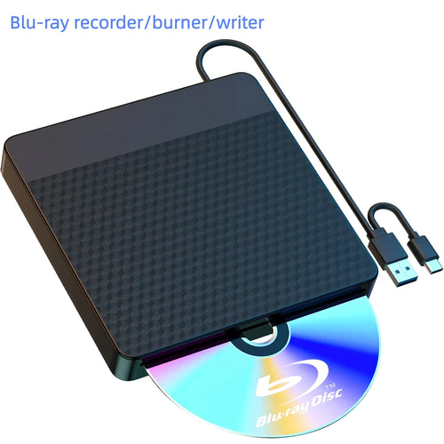 External Blu Ray Drive for Laptop USB3.0&Type C Slot-in BD Burner