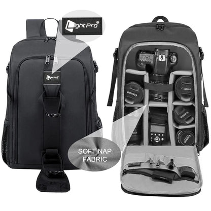 Big Capacity Photography Camera Waterproof Shoulders Backpack Video
