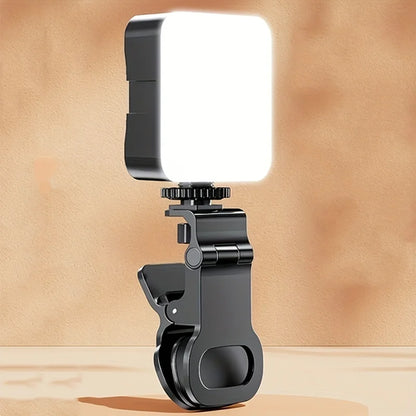 Professional Clip On Phone Ring Light with 10 Brightness Levels USB