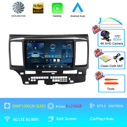 Android 16 For MITSUBISHI LANCER 9 10 X 2008 - 2016 Car Radio Video