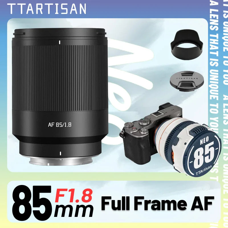 TTArtisan 85mm F1.8 NEO Full Frame Auto Focus AF Mirroless Lens for
