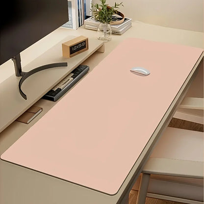 1pc Large Faux Leather Mouse Pad, Non-Slip Waterproof Desk Pad for
