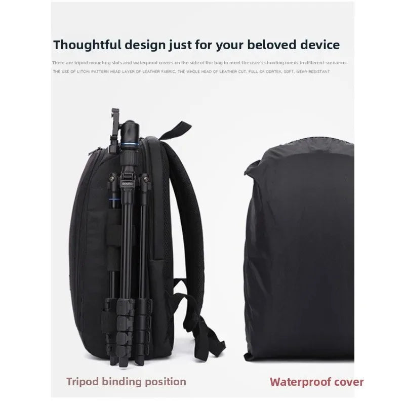 Shoulder Camera Bag Backpack Suitable for Canon, Nikon, Sony Digital