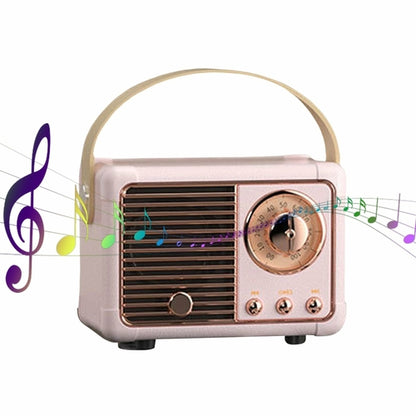 Compact Retro Bluetooth Speaker with FM Radio
