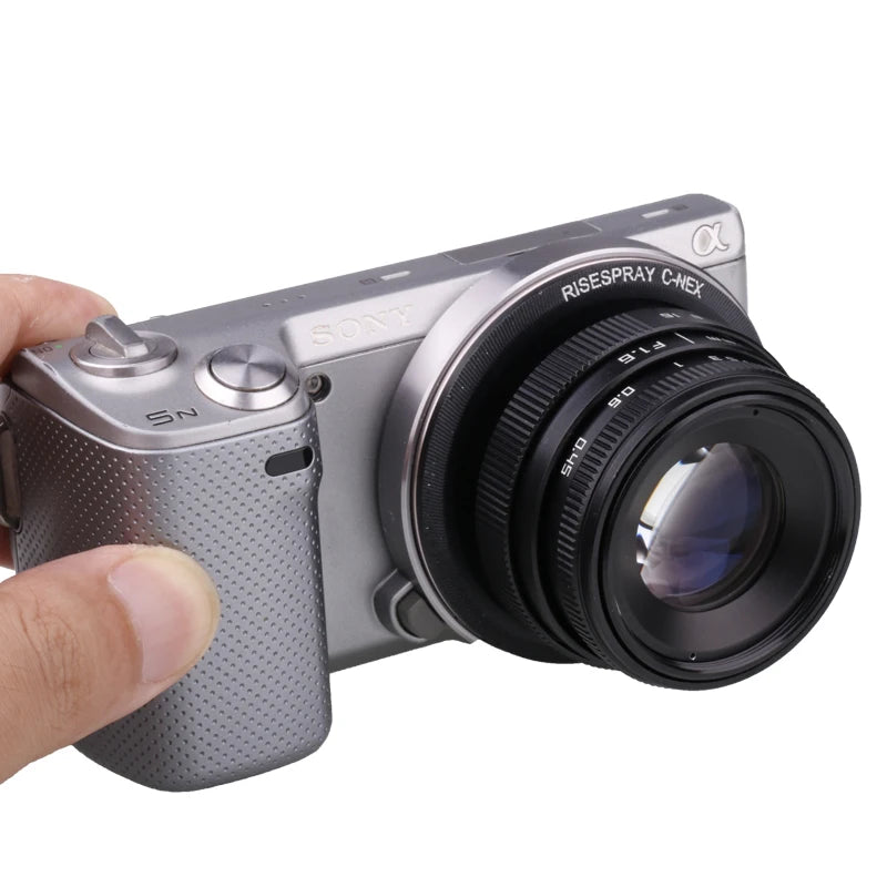 RISESPRAY 35mm F1.6 Manual Focus MF Prime Camera Lens for Canon EOSM