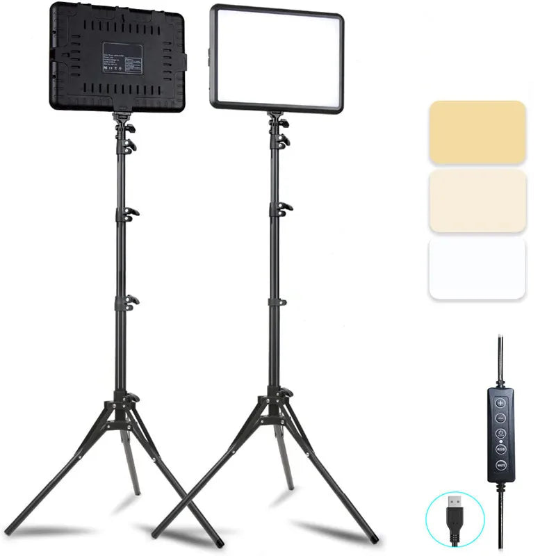 8/12 Inch LED Photography Video Light Panel Lighting Photo Studio Lamp