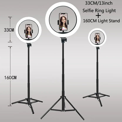 26 33CM Video Lights Dimmable Light Selfie LED Ring Light USB Ring
