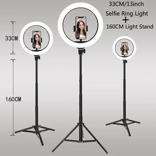 26 33CM Video Lights Dimmable Light Selfie LED Ring Light USB Ring