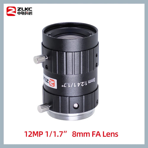 ZLKC 1/1.7 Inch Lens FA 4mm 6mm 12mm 16mm 25mm 35mm 50mm 75mm Fixed