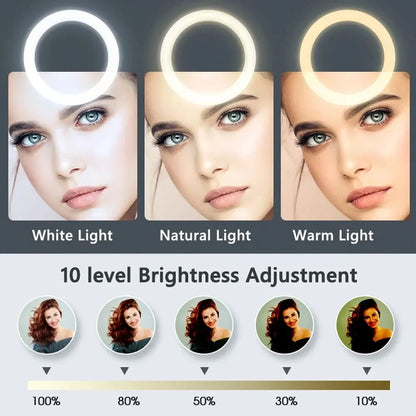 10inch Selfie Ring Light, Photography Fill Light Led Ring Lamp