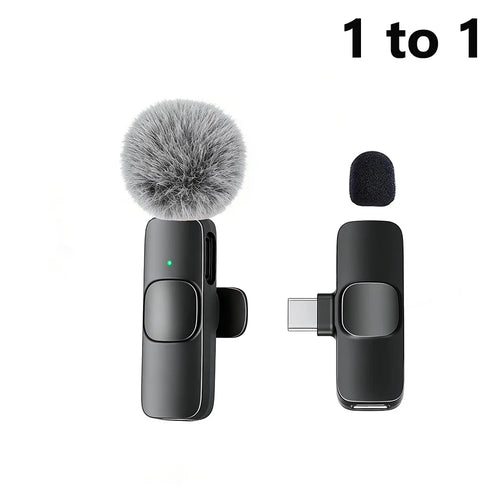 KEBIDU Wireless Lavalier Microphone Noise Cancelling Audio Video